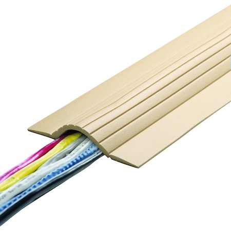 Electriduct Cable Protector, 5 FT L, Rubber, Beige CC-RI-CPL5-BE
